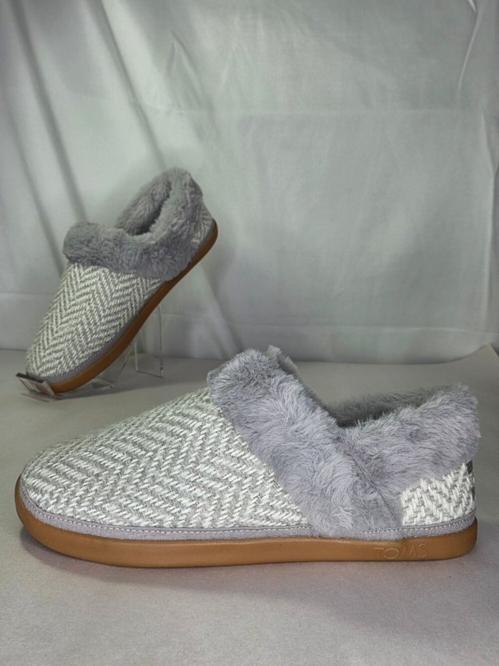 TOMS Oslo Women's Convertible Grey Slipper 6.5 M